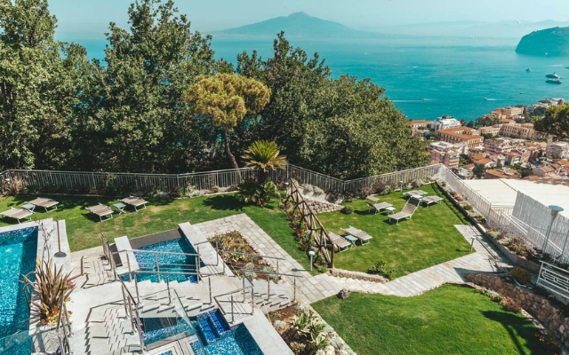 Artemunda's pool and view of the Amalfi Coast