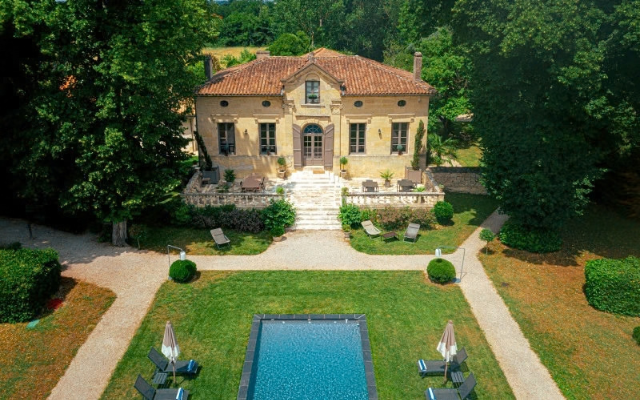 View of Clos des Camps pool8 and villa