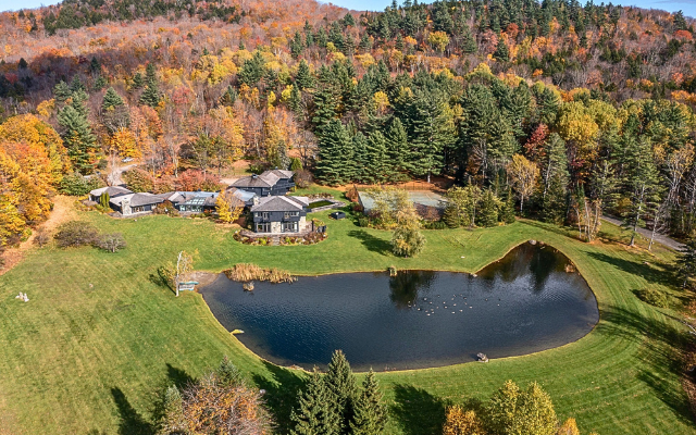 Aerial view of Meadowstone Manor